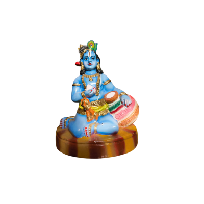 Baby Krishna (Blue with pot)