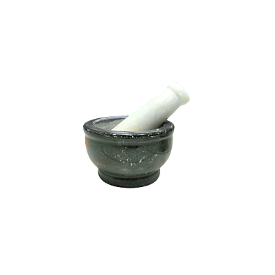 Black Stone Mortar and Pestle