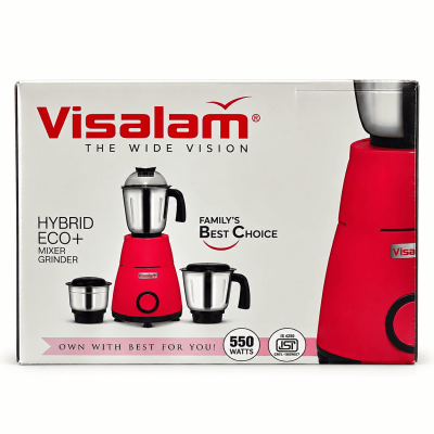 VISALAM Hybrid Eco+ Mixer Grinder 550W