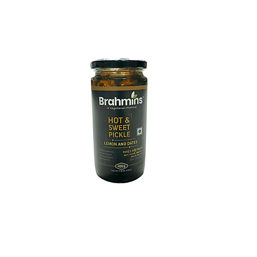Brahmins Hot & Sweet Pickle (Lemon and Dates) - 400g