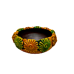 Decorative Clay Flower Urli - Large