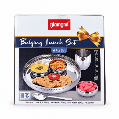 Diamond Bulging Lunch Set