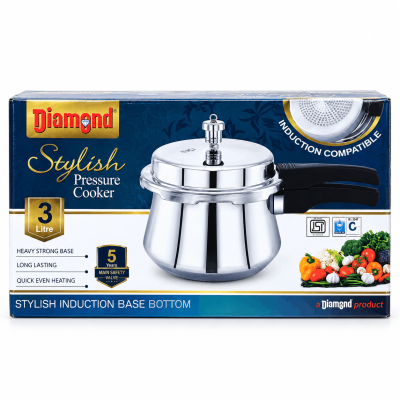 DIAMOND - STYLISH PRESSURE COOKER - 3L