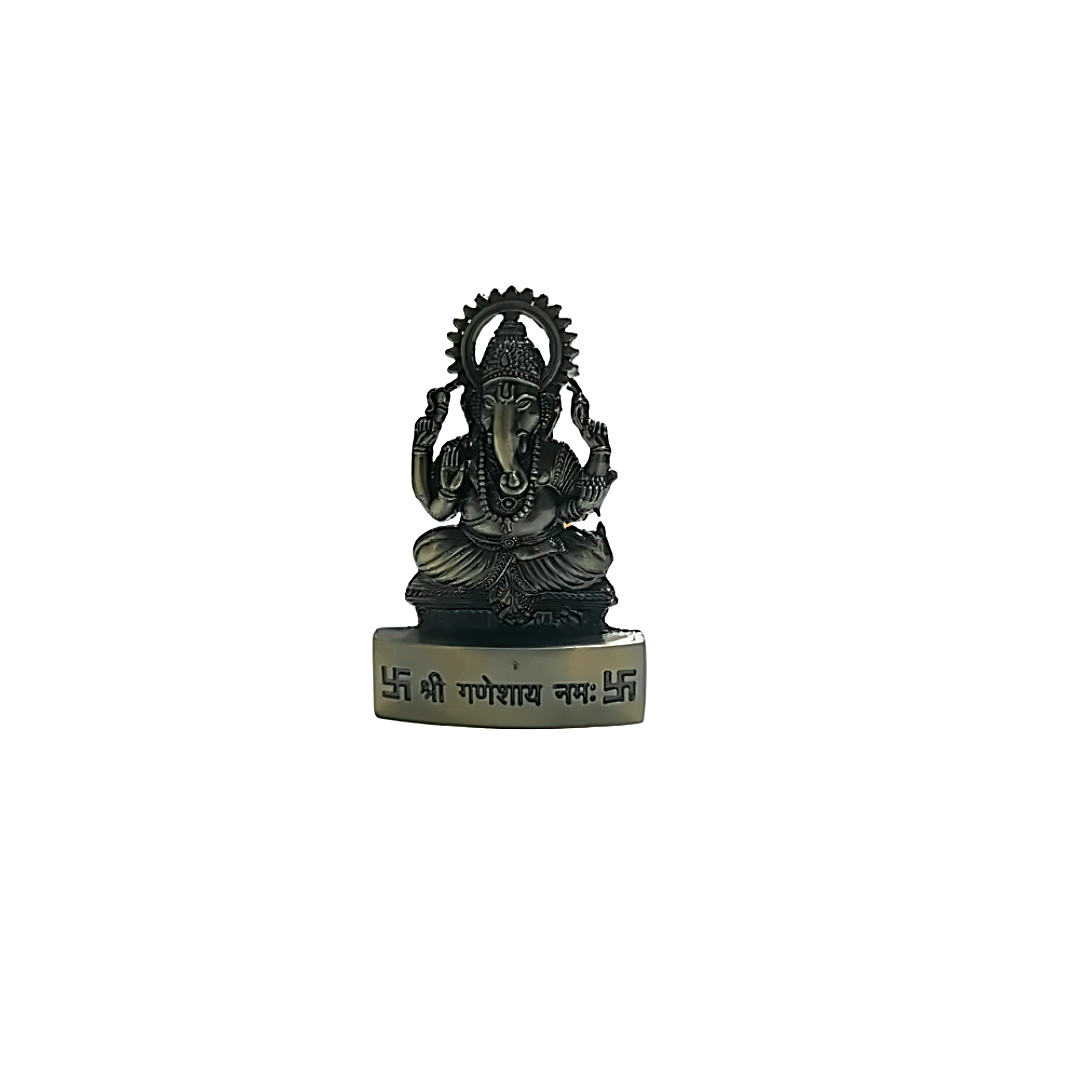 Idole de Ganesh - Finition oxydée