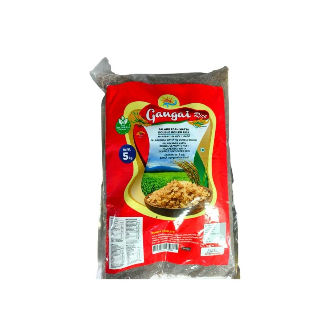 Gangai Palakkadan Matta Double Boiled Riz 5kg