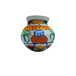 Painted Clay Pongal Pot - Large
