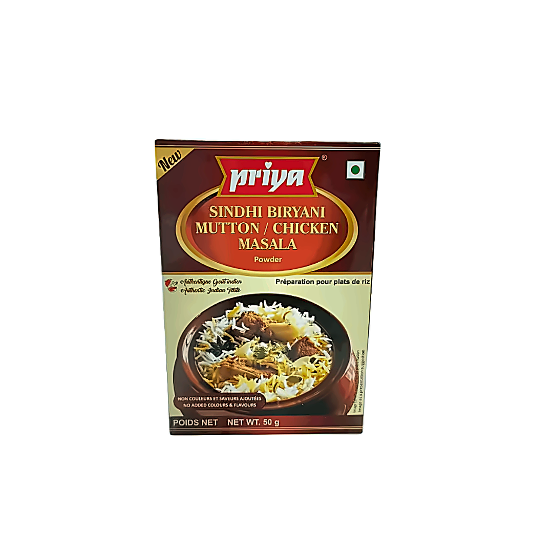 Priya Sindhi Biryani Mutton/Chicken Masala - 50g