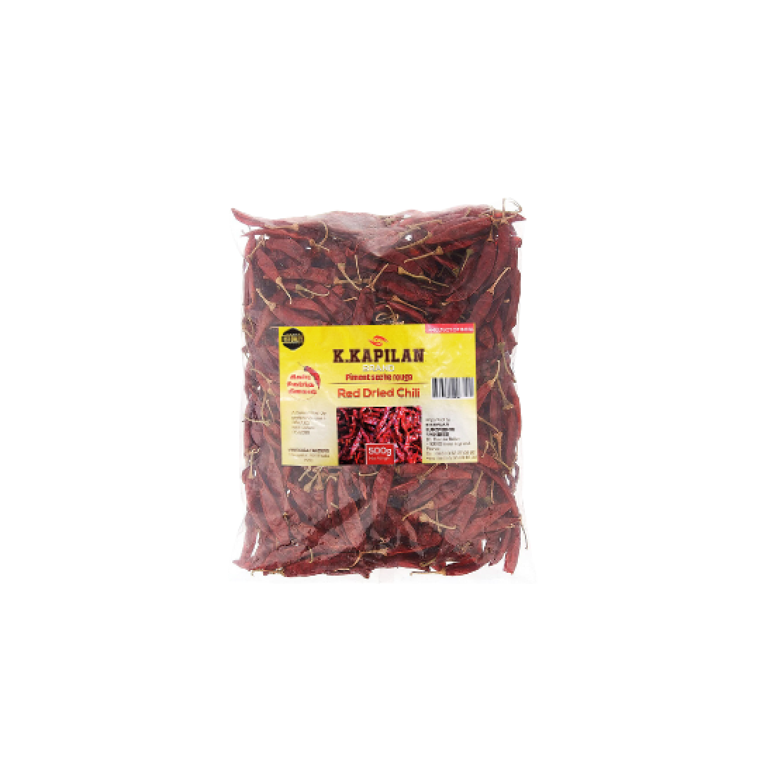 K.Kapilan - Piment Rouge Séché - 500 G