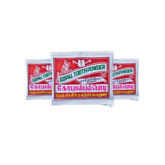 கோபால் பல் தூள் - 15 ஜி x 3 பிசிக்கள்