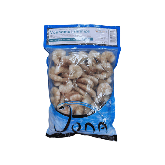 JONA - VANNAMEI CREVETTES 26/30 (தலையில்லாத இறால்) - 1 KG