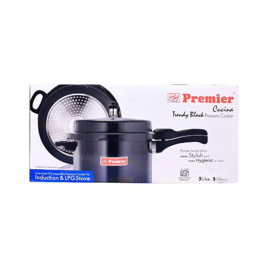 PREMIER CUSINA - PRESSURE COOKER - TRENDY BLACK