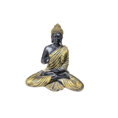 Sitting Buddha (Black and Gold)