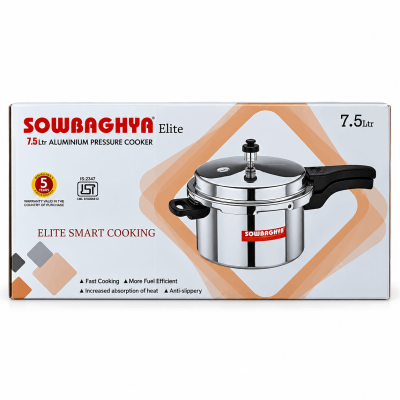 Sowbaghya Elite 7.5L Aluminium Pressure Cooker