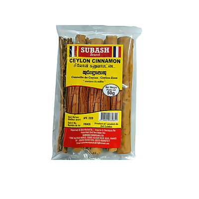 Subash Ceylon Cinnamon 50g