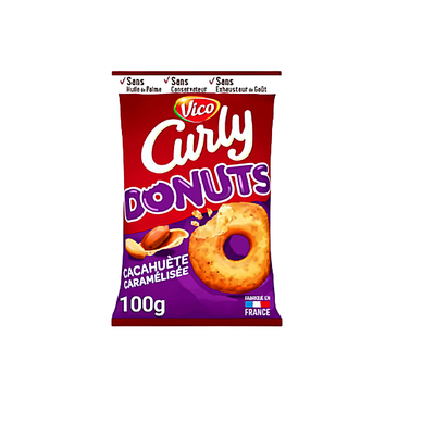Vico Curly Donuts Cacahuète Caramélisée 100g