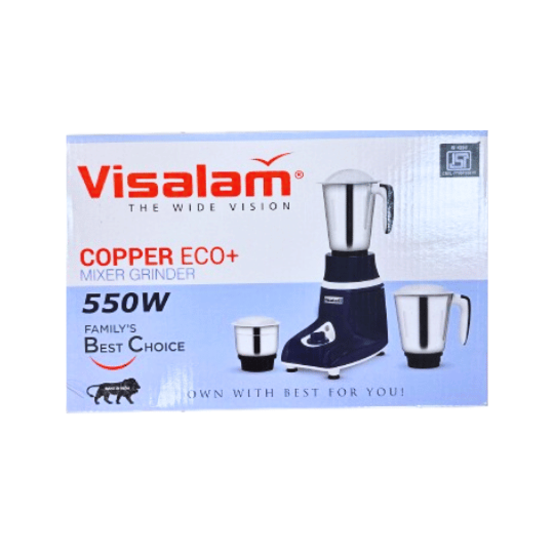 VISALAM i-Class Copper Eco+ Mixer Grinder 550W