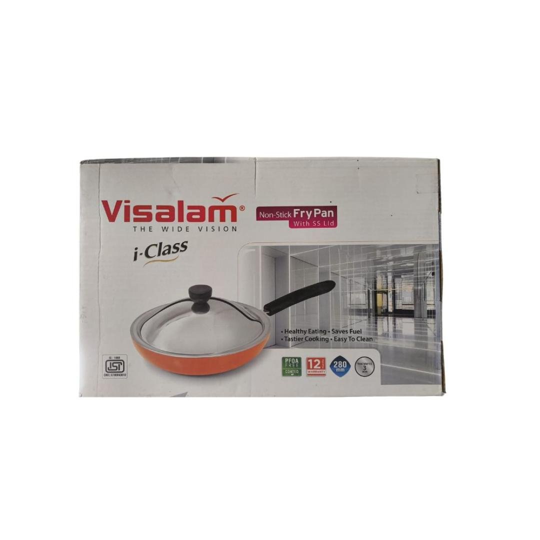 Visalam I-Class Non-Stick Fry Pan with SS Lid